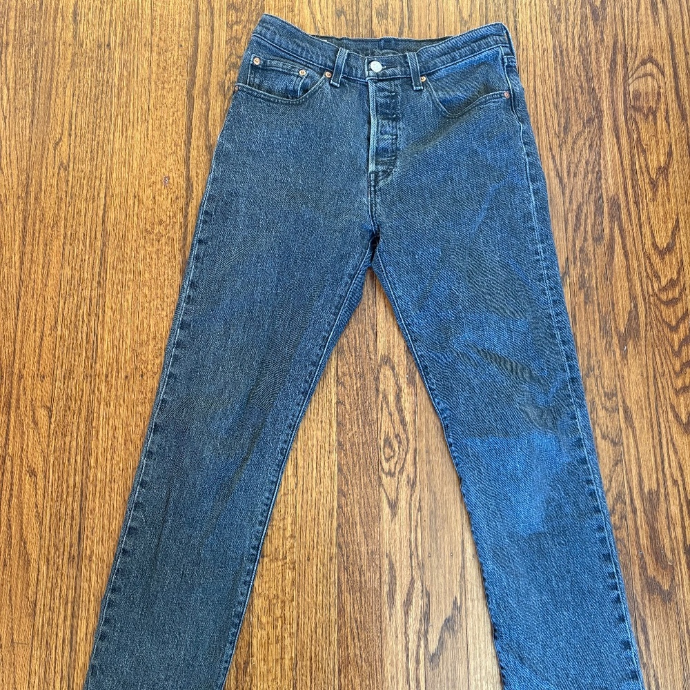 Levi's 501 Original Button Fly Jeans - 27W28L Straight Leg
